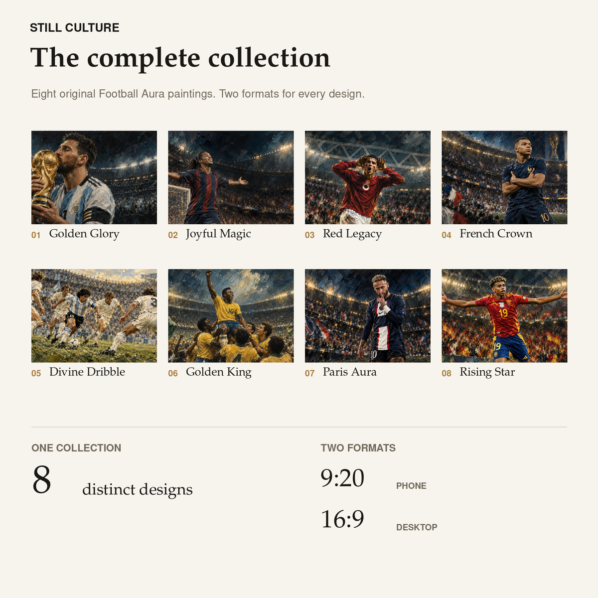 Football Aura Collection - 8 Designs
