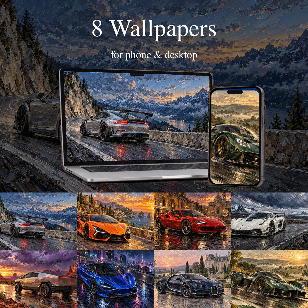 Car Collection - 8 Designs