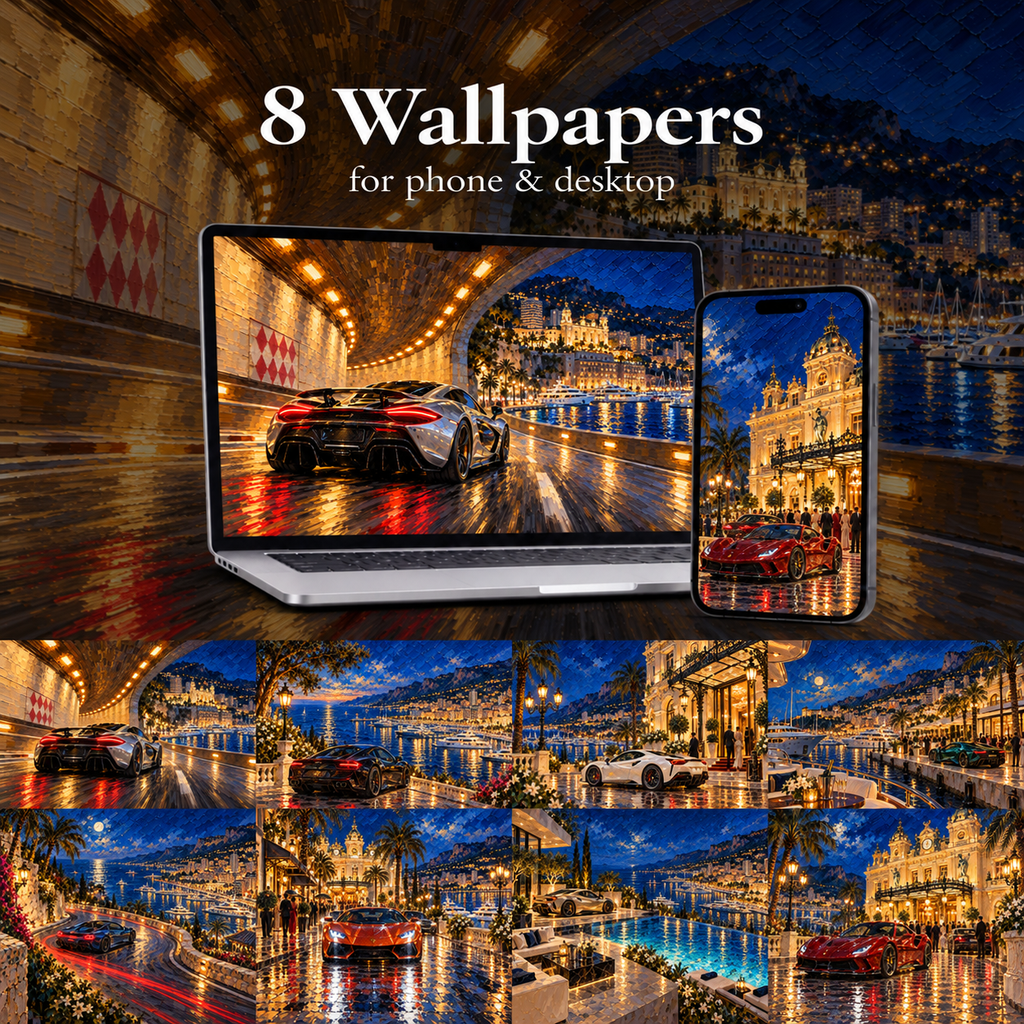 Monaco After Dark Collection - 8 Designs